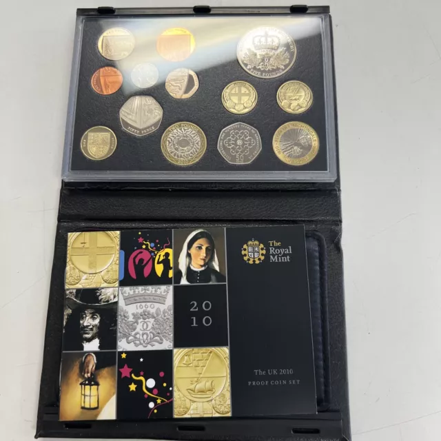 2010 Royal Mint UK 13 Coin Proof Set with Box/COA