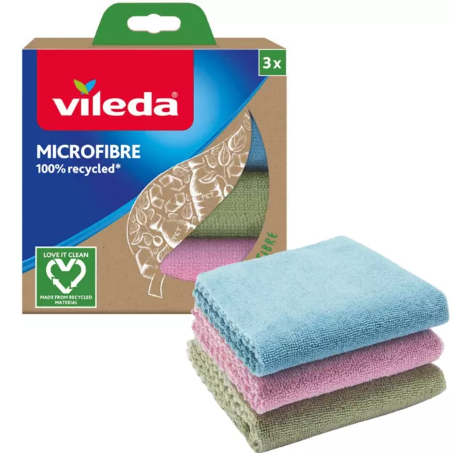 Lot de 3 chiffons Vileda en microfibre