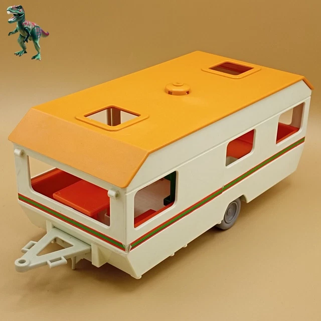 Lot Playmobil Vintage City Life - Barbecue Rouge, Camping-car, Caravane - Occasion Bon état