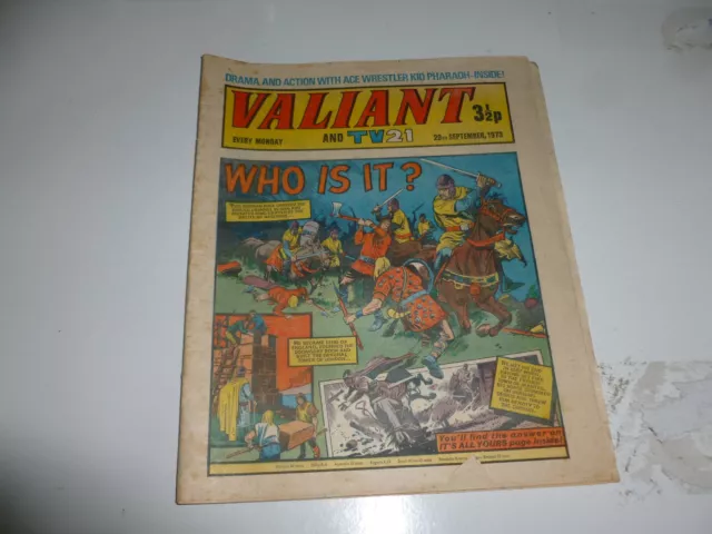 VALIANT & TV21 Comic - Date 29/09/1973 - Inc "STAR TREK" Adventure - UK Comic