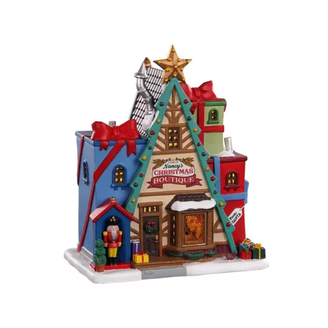 Lemax Christmas Village Nancys Christmas Boutique Battery Operated Led - 05696
