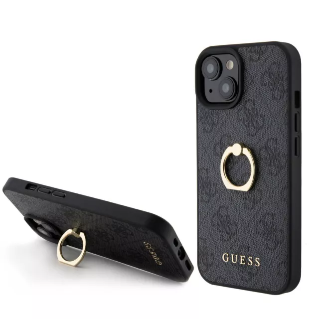GUESS IPHONE 15 Pro Back Cover - 4G - with Ring Holder - Brown $56.09 -  PicClick AU