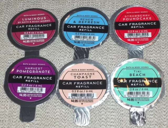 (3) Bath and Body Works SCENTPORTABLE Car Fragrance Refill - U Choose  Scent!!