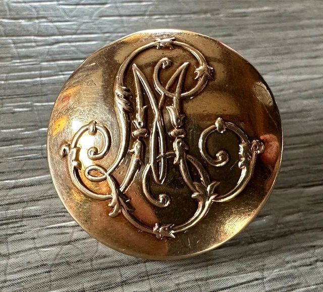 Gourmette Ancienne Plaquée Or XIXème Siècle - Monogrammée, Qualité Exceptionnelle
