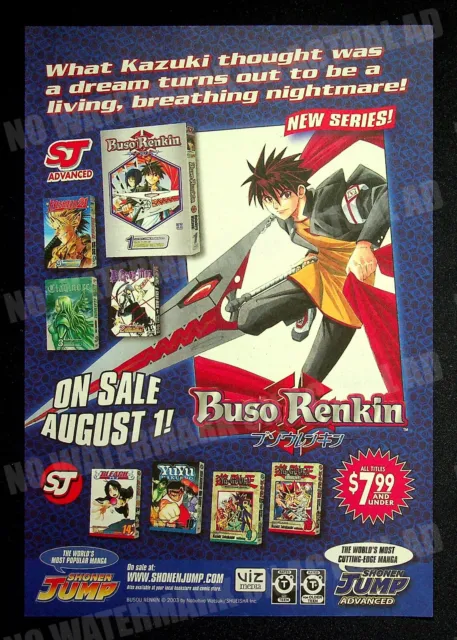 Buso Renkin Viz Media 2006 Trade Print Magazine Ad Poster Manga ADVERT