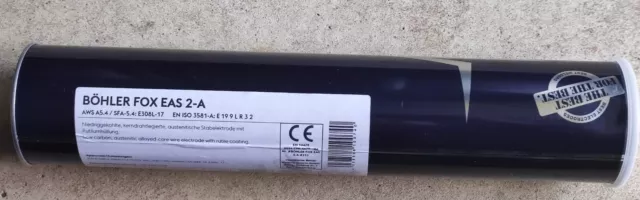 ELETTRODO FOX EAS 2-A 3,2X350MM DI BÖHLER/NUOVO/acciaio inox