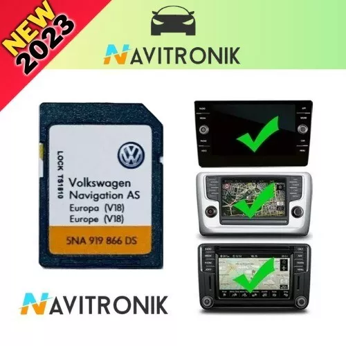 ORIGINAL PACKAGING VW SD navigation GPS card 5NA919866DS Europe 2024