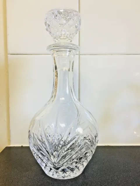 Vintage Crystal D’Arques France Crystal Decanter With Stopper 24% Lead