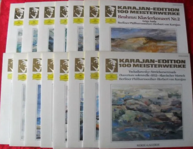 15 LP Sammlung KARAJAN-EDITION 100 Meisterwerke - Deutsche Grammophon Klassik