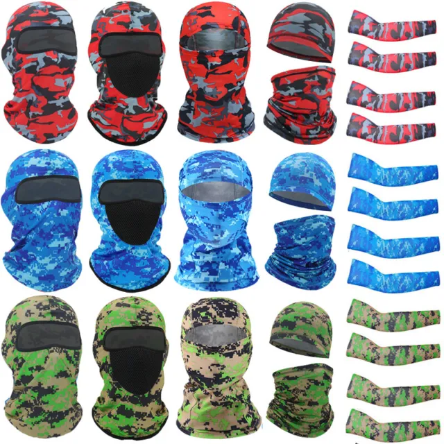 Camouflage Balaclava Full Face Head Outdoor Sports UV Protection Cycling Hunting