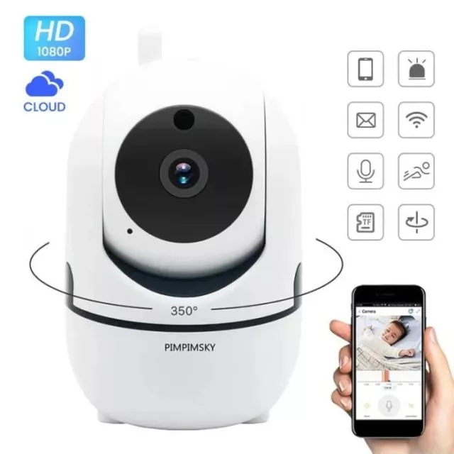 BOIFUN 1080P 5 Baby Monitor PTZ 350° Camera Bebe Surveillance des  Mouvements & Détection du Son