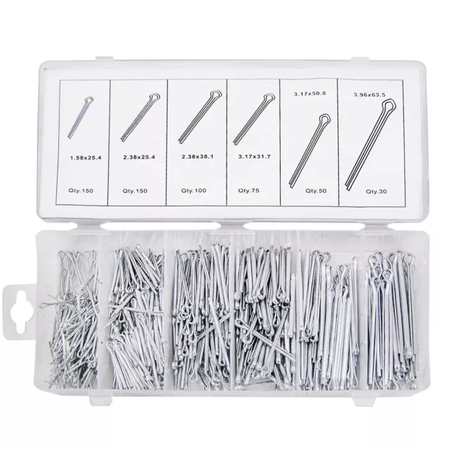 HFS(R) 555-Piece Cotter Pin Assortment Kit