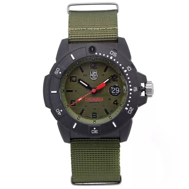 Luminox Navy Seal Carbonox 45mm Green Dial Quartz Mens Watch XS.3617.SET