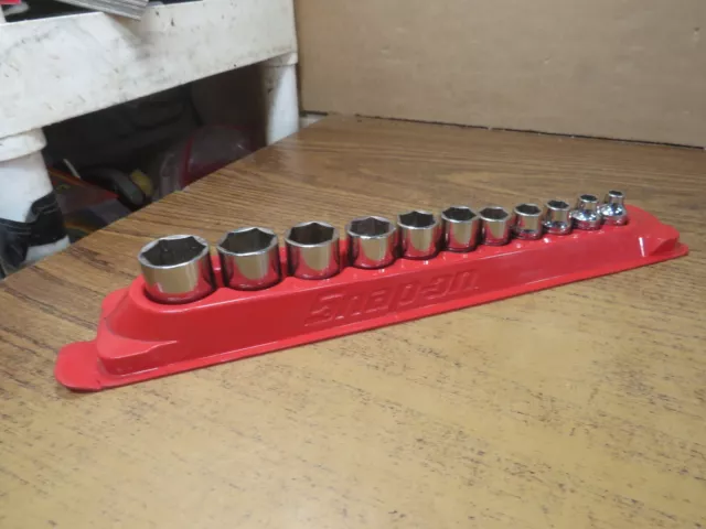 snap on 3/8 drive 1/4 - 7/8 sae shallow 6 point socket set 11pc FS081 - FS281