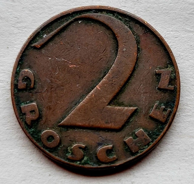 AUSTRIA - 2 Groschen (1926)  Bronze Coin 2