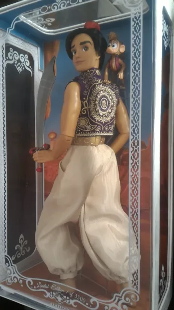 Disney store limited edition Aladdin doll 17" bambola collezione