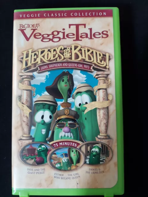 VEGGIE TALES HEROES Of The Bible Stand Up, Stand Tall, Stand Strong VHS ...