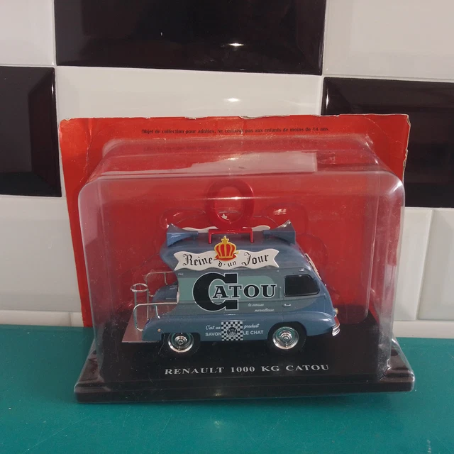 240923 1/43 véhicules publicitaires Auto + Hachette renault 1000kg catox "O"