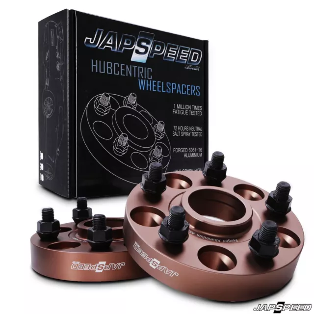 JAPSPEED ALLOY HUBCENTRIC 25mm 5X114.3 BRONZE SPACERS FOR TOYOTA ALTEZZA ARISTO