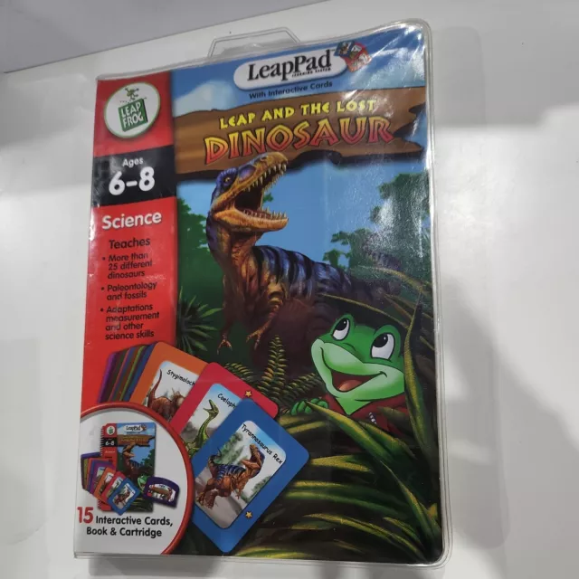 Leap pad Leap Frog  leap and the lost dinasaur & Interactive book and cartridge