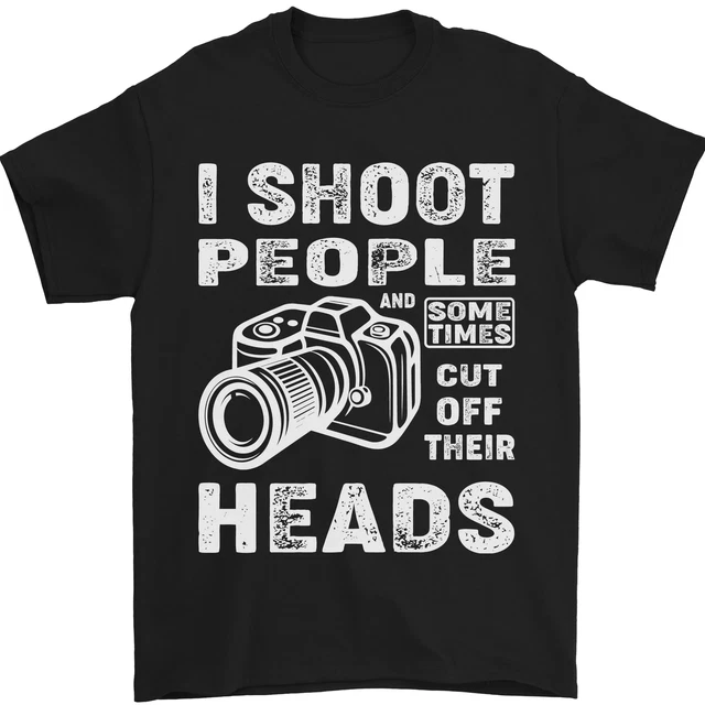 T-shirt da uomo Photography I Shoot People Photographer 100% cotone