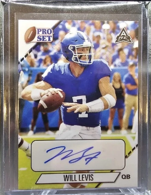 2021 WILL LEVIS Leaf Pro Set on Card Auto RC# PS-WL1 *Tennessee Titans*