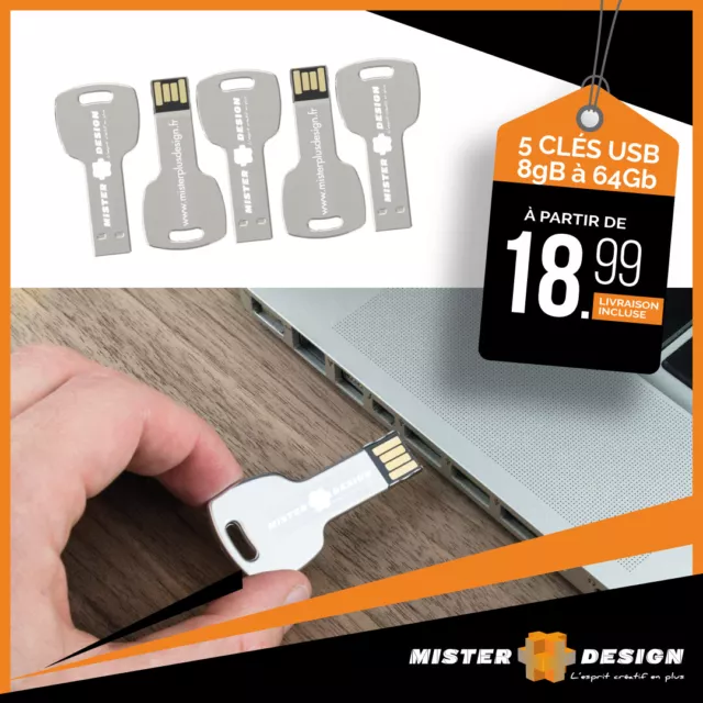 5 Clés USB Key 8Gb - 16Gb - 32Gb - 64 Gb - livraison gratuite - envoi suivi