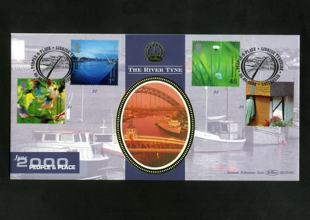 GB BENHAM BLCS 185 FDC 2000  6th June  People & Place Gateshead SHS 12B (s+) Z
