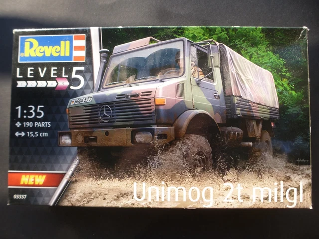 Kit Maquette Revell 03337 - Unimog 2T Militaire à L'échelle 1/35 - Plastique à Monter