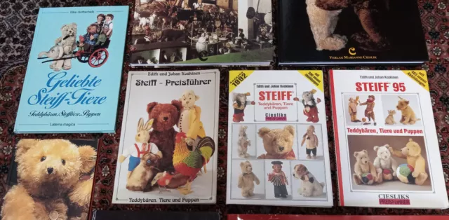 11 Bücher STEIFF Teddys & Tiere Cieslik Koskinen Pfeiffer etc.  Sammlerliteratur 2