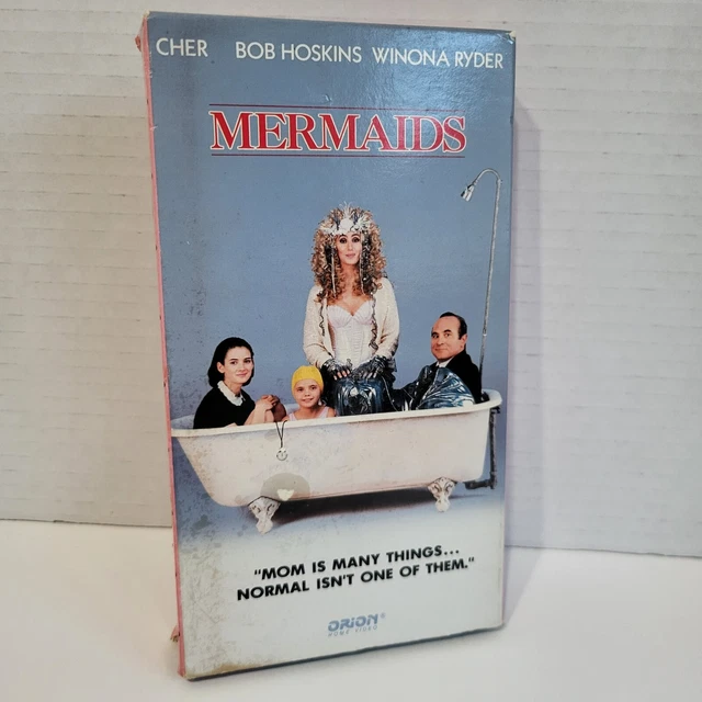 MERMAIDS VHS 1991 Cher Winona Ryder Christina Ricci Bob Hoskins Orion