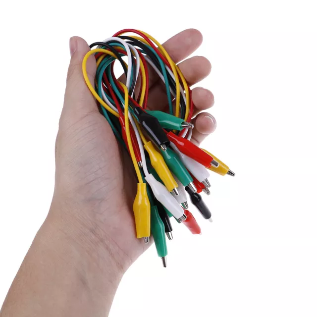 10 pz clip per coccodrillo a doppia estremità cavo clip per alligatore filo di prova H*/t