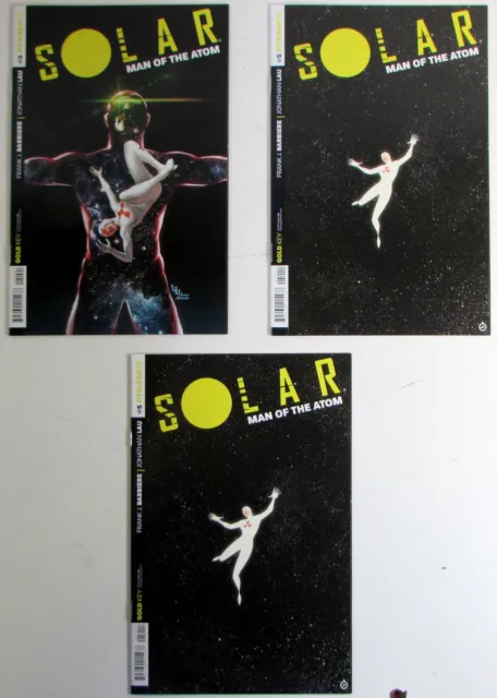 Solar: Man of the Atom Lot of 3 #5,5b x2 Dynamite (2014) 1st Print Comics