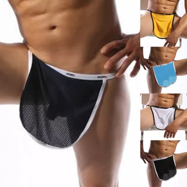 Neu Herren Durchsichtig Unterwäsche Netz Hose Boxer Unterhose Sexy Shorts US