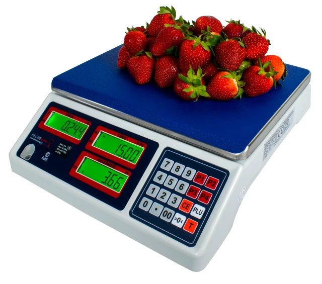Kontrollwaage Ladenwaage Marktwaage 40 kg 2 g 33,9 x 23,3 x 0,6 cm Kontrollwaage Ladenwaage Marktwaage 40 kg 2 g 33,9 x 23,3 x 0,6 cm