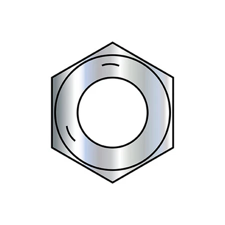 Zoro Select 125Nf5 1 1/4-7 Hex Nut Finsh Nc Gr5 Zinc
