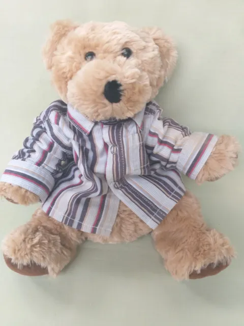 Teddy bear PJ Bear LorrainLea Linen 28cm Light brown Like new