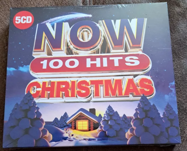 NOW 100 HITS Christmas 2019 5 Discs Cd New Sealed £6.50 PicClick UK