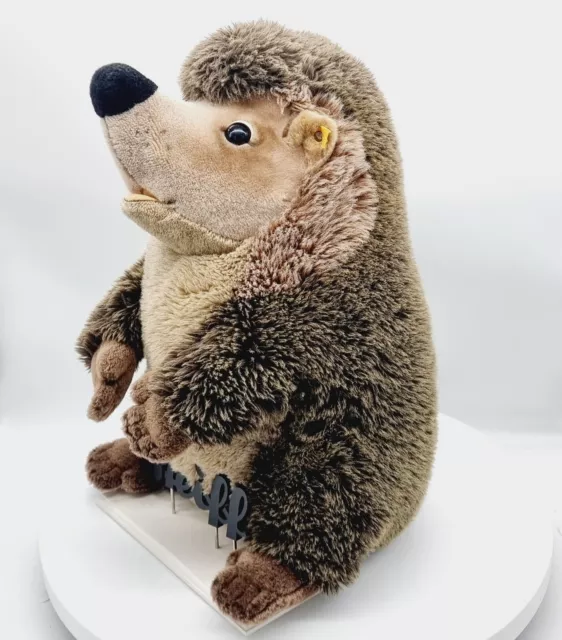 Steiff Igel Joggi Studio-Größe 50 cm  EAN 1677/50 Webpelz 070778 Knopf Fahne 2