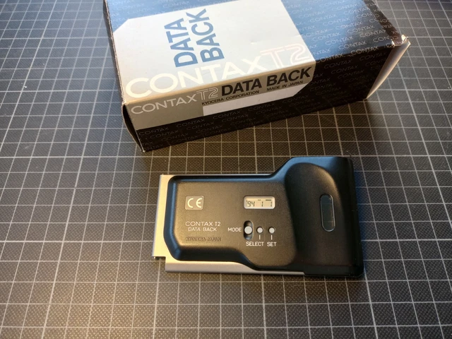 Contax T2 Data Back, pared posterior de datos champán pared posterior de datos, fecha