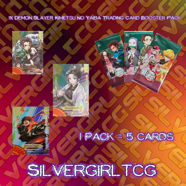 Anime Demon Slayer Demon Slayer Kimetsu No Yaiba Booster Box Trading Card  Game - 20 Packs, Factory Sealed