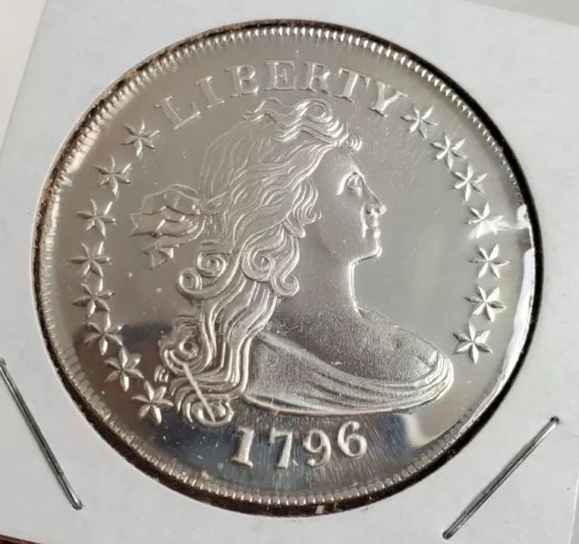Vtg Gallery Mint Museum 1796 Silver Draped Bust Dollar Restrike Don Landis PROOF 2