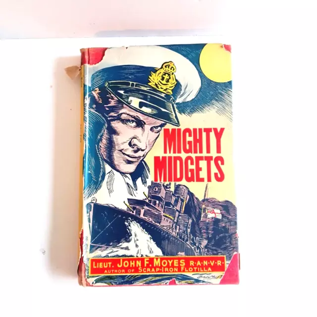 Vintage 1946 Mighty Midgets John Moyes WW2 Royal Australian Navy First Edition