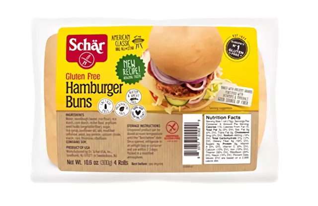 Schar Naturellment sans Gluten Hamburger Chignons, 313ml (Paquet De 24)