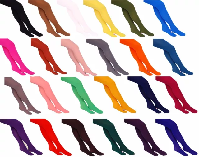 Collants femme opaques en microfibre 40 ou 60 ou 100 deniers, 23 couleurs à la mode