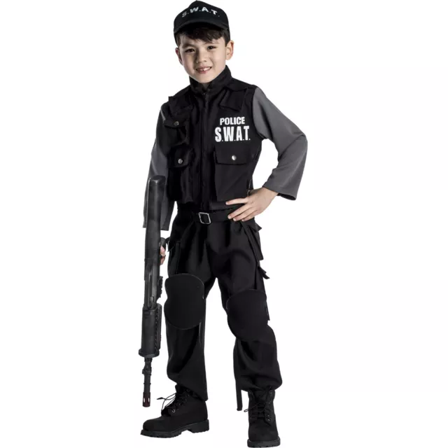 Dress Up America Kid's Jr, SWAT Team Costume for Kids - Police S.W.A.T. Costume