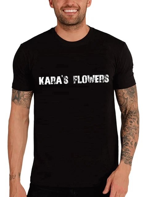 T-Shirt Pour Homme Geisha Avec Fleurs 100% Coton