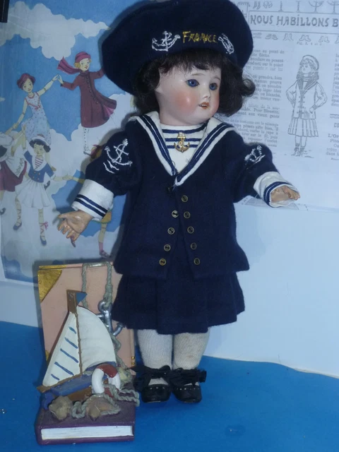 Googlie A.M 243 F 24 cm 9,6 Inch Poupée Ancienne Reproduction | UK