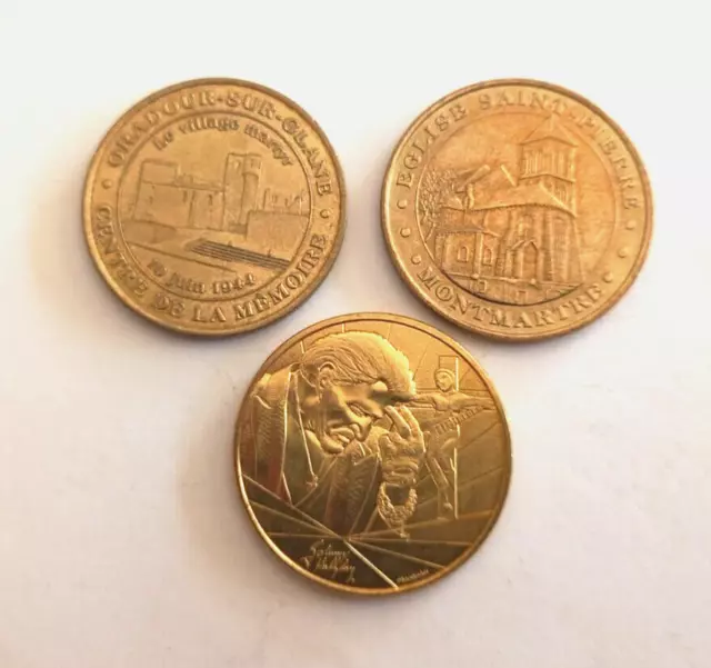 Lot 3 Medailles Monnaie De Paris Ref74578