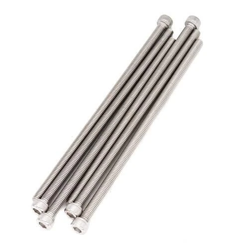 6pcs M6 x 150mm Full Thread 304 Stainless Steel Hex Socket Cap Bolt...